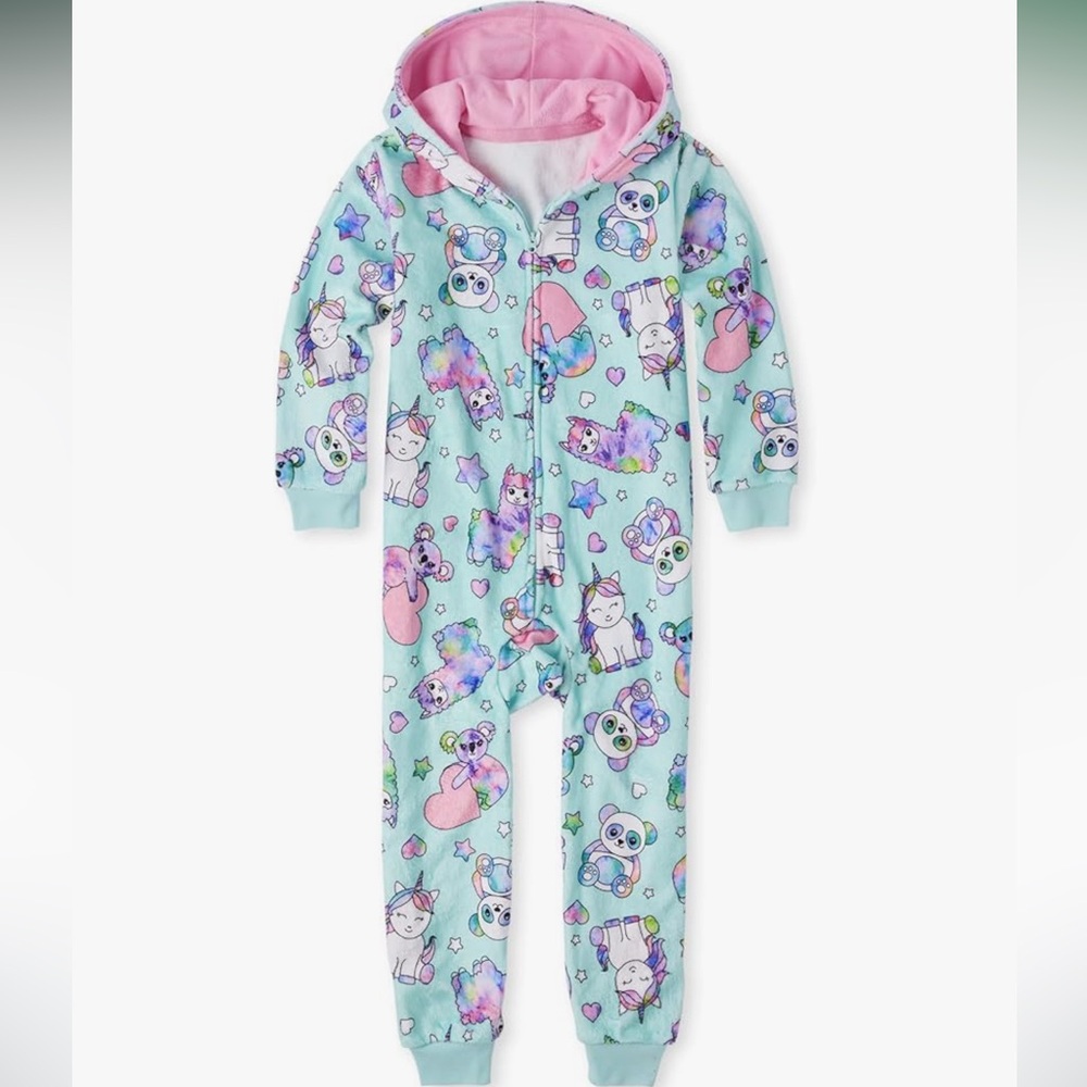 The Children's Place Cute Unicorn, Llama & Koala print Onsie.
